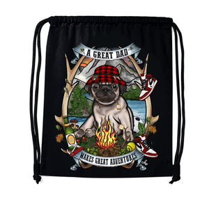 MYTi23 - Pets Heads Philosophy Gymbag Daddy Gymbag Mops Hundeshirt Hundefans