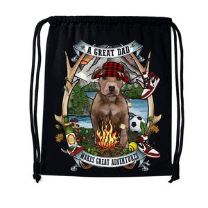 MYTi23 - Pets Heads Philosophy Gymbag Daddy Gymbag Pitbull Hundeshirt Hundefans
