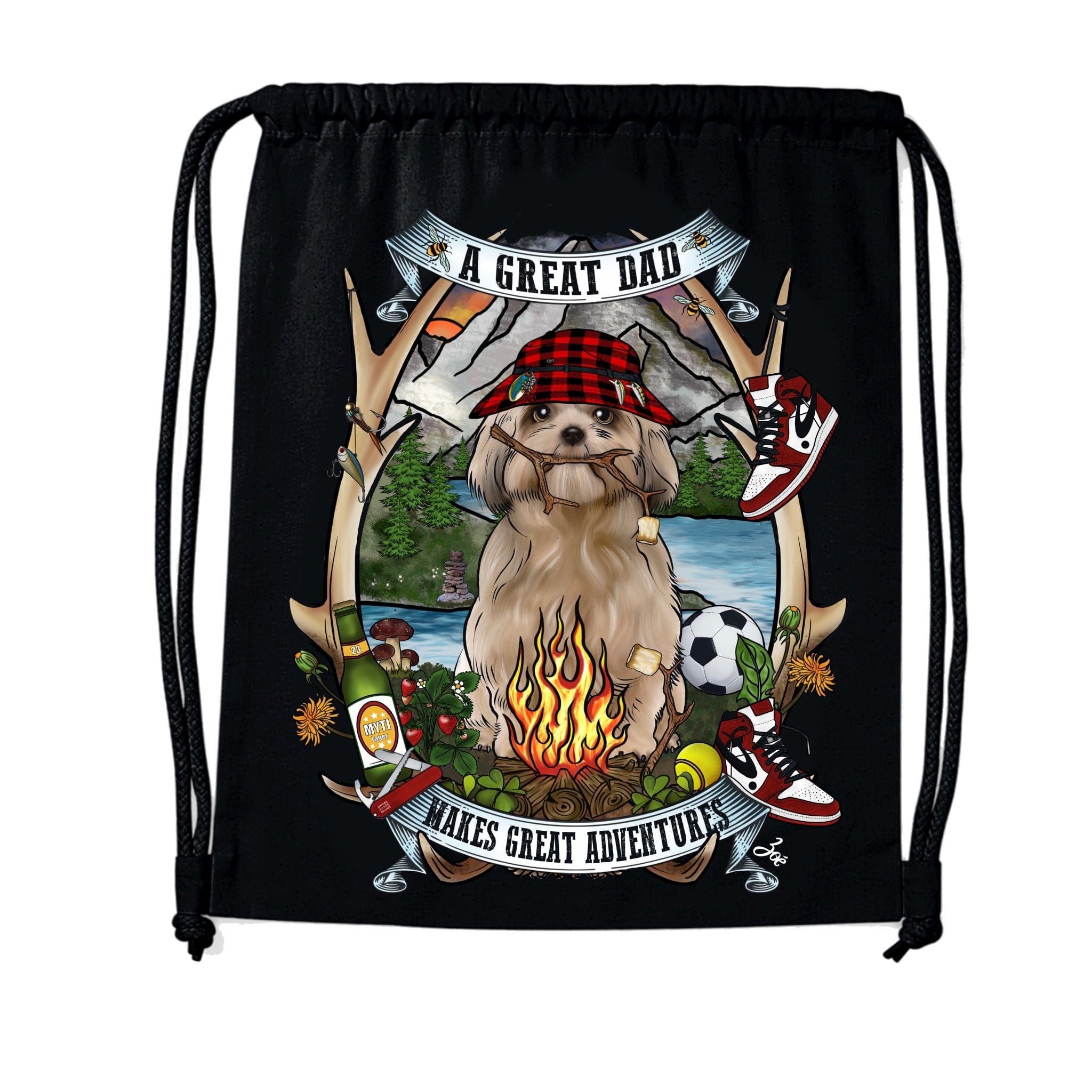 MYTi23 - Pets Heads Philosophy Gymbag Daddy Gymbag Shih Tzu Hundeshirt Hundefans