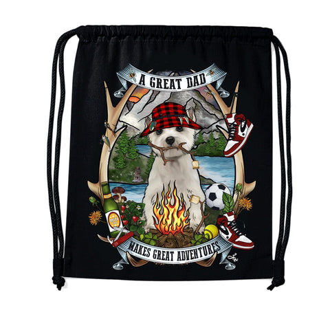 MYTi23 - Pets Heads Philosophy Gymbag Daddy Gymbag Westie Hundeshirt Hundefans