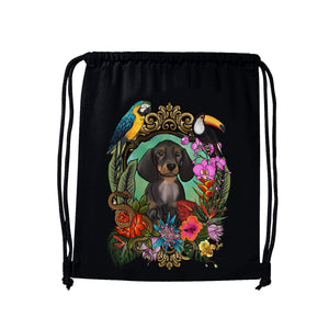 MYTi23 - Pets Heads Philosophy Gymbag Dschungel Gymbag Dackel Hundeshirt Hundefans