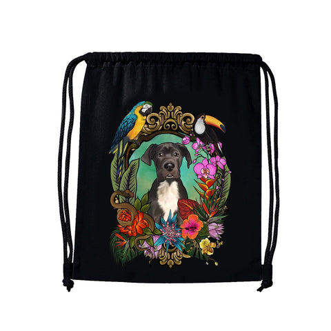 MYTi23 - Pets Heads Philosophy Gymbag Dschungel Gymbag Deutsche Dogge Hundeshirt Hundefans