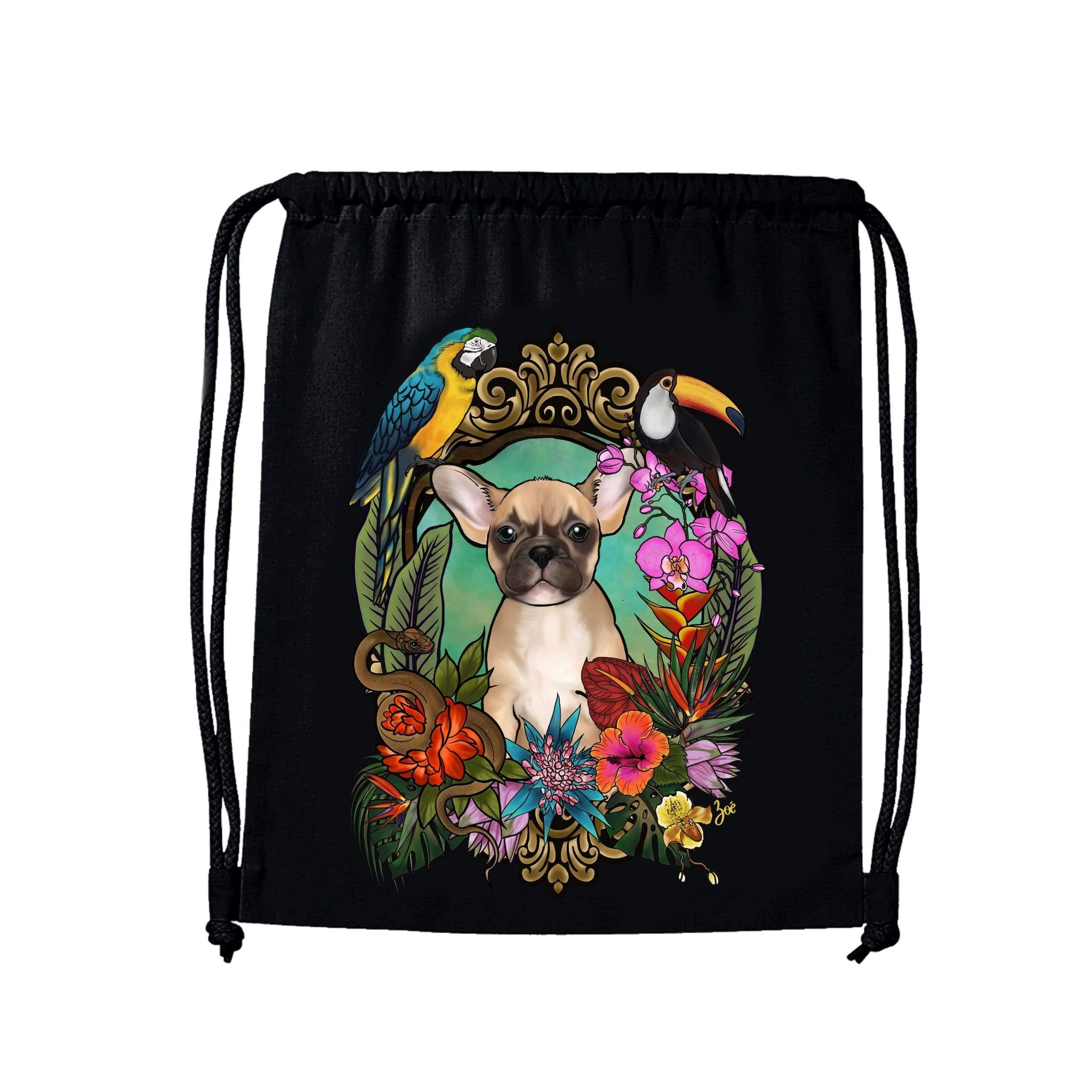 MYTi23 - Pets Heads Philosophy Gymbag Dschungel Gymbag Frenchie Hundeshirt Hundefans