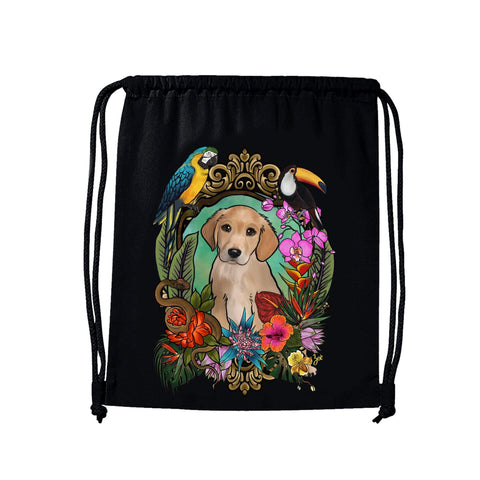 MYTi23 - Pets Heads Philosophy Gymbag Dschungel Gymbag Golden Retriever Hundeshirt Hundefans