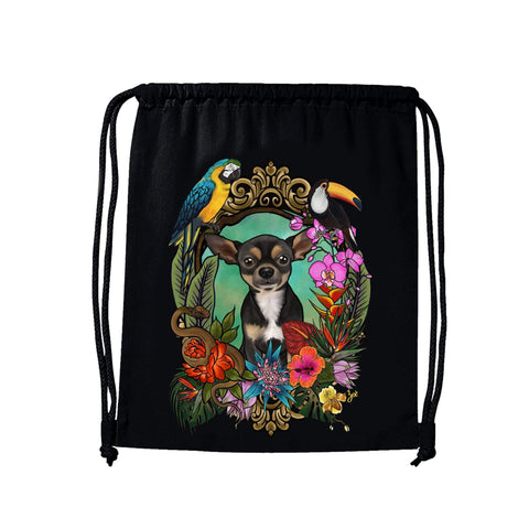 MYTi23 - Pets Heads Philosophy Gymbag Dschungel Gymbag Kurzhaar Chihuahua Hundeshirt Hundefans