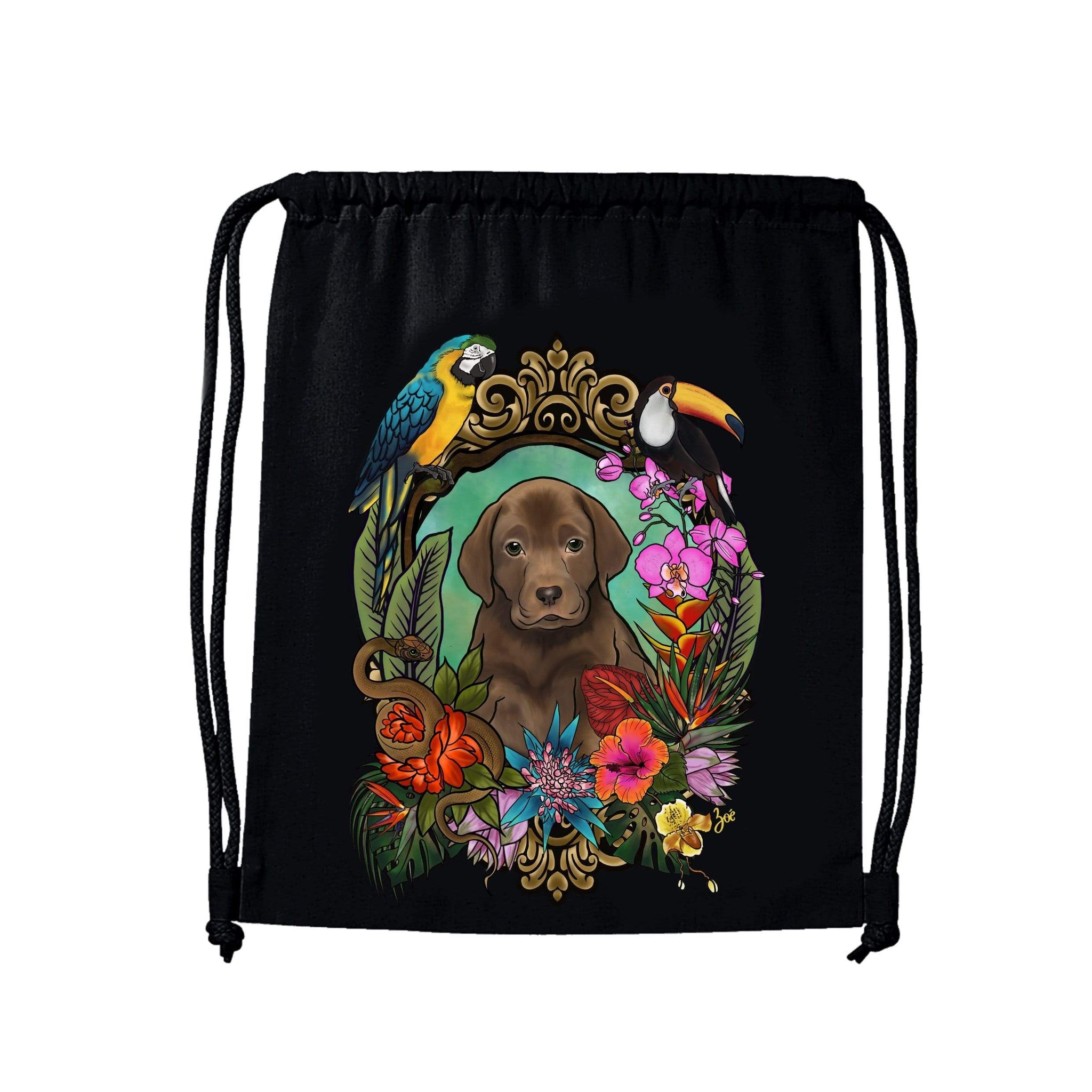 MYTi23 - Pets Heads Philosophy Gymbag Dschungel Gymbag Labrador Hundeshirt Hundefans