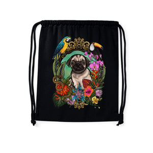 MYTi23 - Pets Heads Philosophy Gymbag Dschungel Gymbag Mops Hundeshirt Hundefans