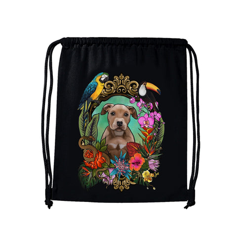 MYTi23 - Pets Heads Philosophy Gymbag Dschungel Gymbag Pitbull Hundeshirt Hundefans