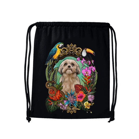 MYTi23 - Pets Heads Philosophy Gymbag Dschungel Gymbag Shih Tzu Hundeshirt Hundefans