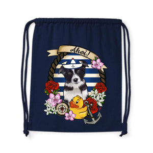 MYTi23 - Pets Heads Philosophy Gymbag Ahoi Gymbag Border Collie Hundeshirt Hundefans