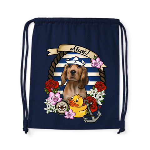 MYTi23 - Pets Heads Philosophy Gymbag Ahoi Gymbag Cocker Hundeshirt Hundefans