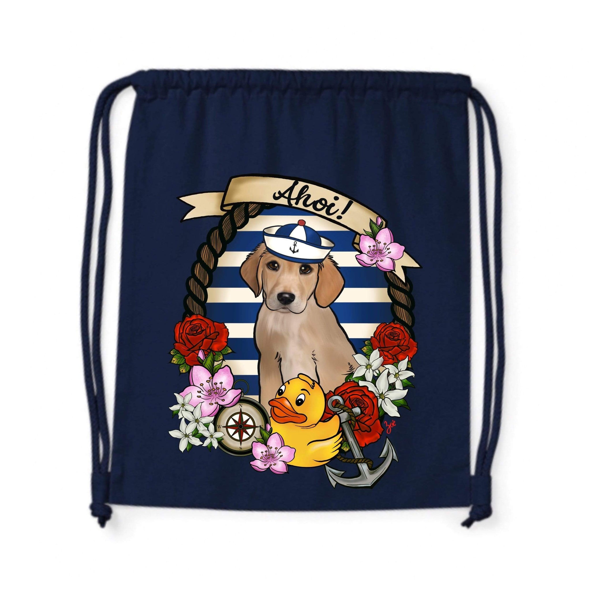 MYTi23 - Pets Heads Philosophy Gymbag Ahoi Gymbag Golden Retriever Hundeshirt Hundefans