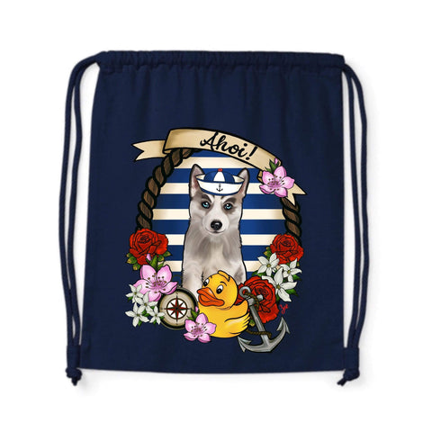 MYTi23 - Pets Heads Philosophy Gymbag Ahoi Gymbag Husky Hundeshirt Hundefans
