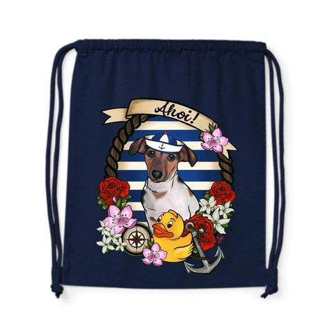 MYTi23 - Pets Heads Philosophy Gymbag Ahoi Gymbag Jack Russel Hundeshirt Hundefans