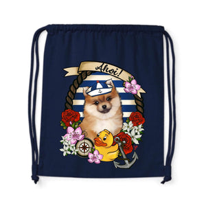 MYTi23 - Pets Heads Philosophy Gymbag Ahoi Gymbag Pommeraner Hundeshirt Hundefans