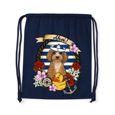 MYTi23 - Pets Heads Philosophy Gymbag Ahoi Gymbag Pudel Hundeshirt Hundefans