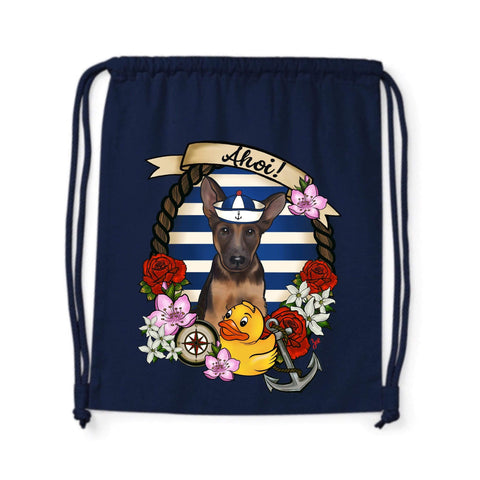 MYTi23 - Pets Heads Philosophy Gymbag Ahoi Gymbag Schäferhund Hundeshirt Hundefans
