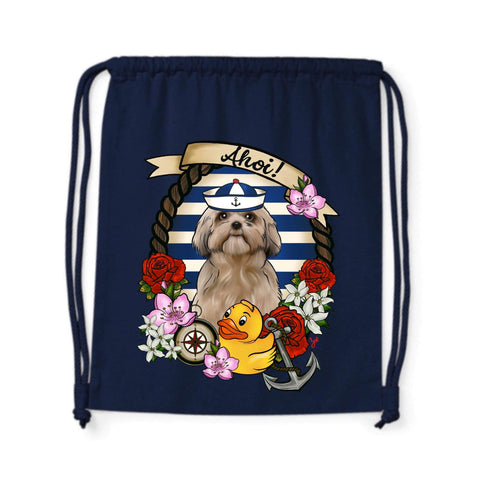 MYTi23 - Pets Heads Philosophy Gymbag Ahoi Gymbag Shih Tzu Hundeshirt Hundefans