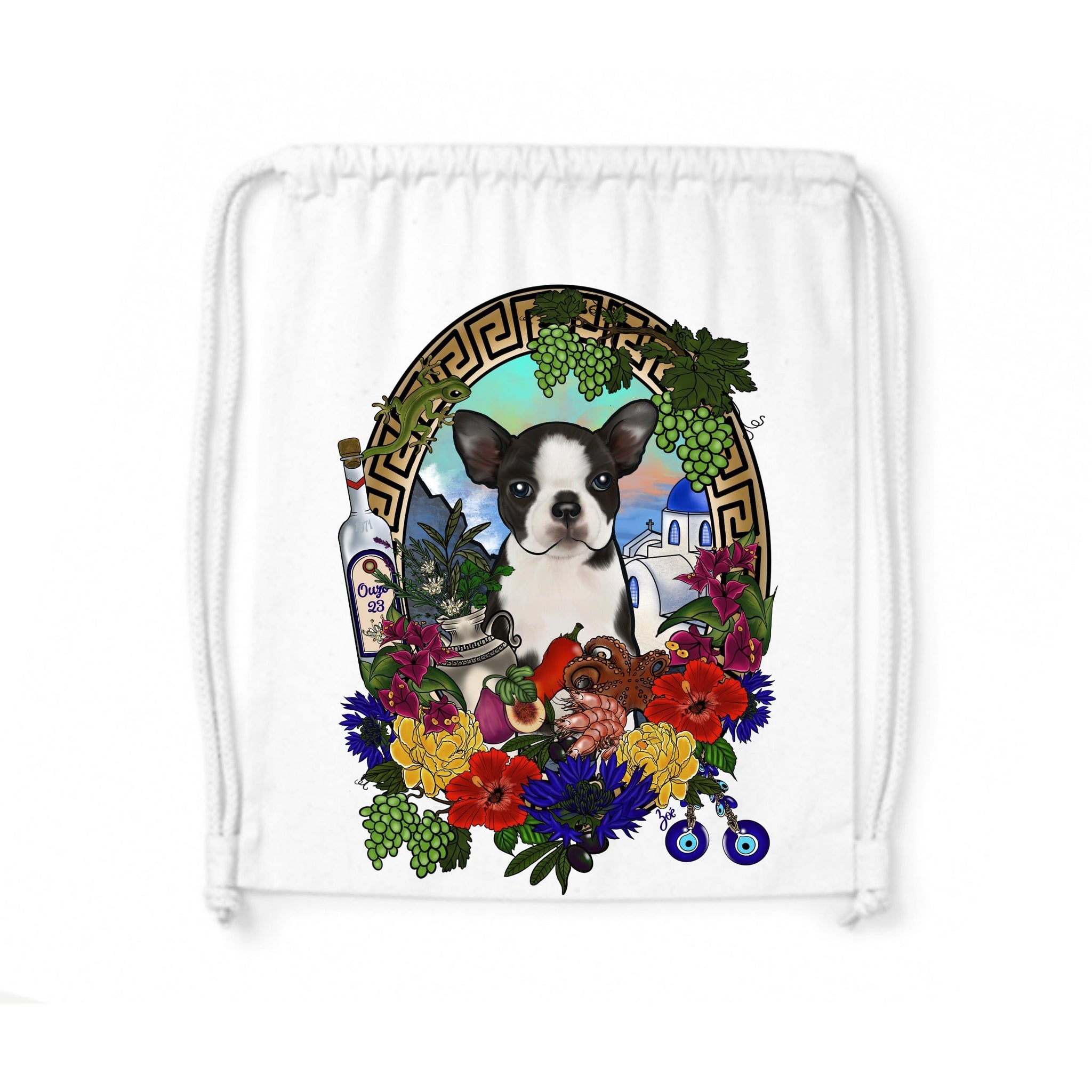 MYTi23 - Pets Heads Philosophy Gymbag Griechenland Gymbag Boston Terrier Hundeshirt Hundefans