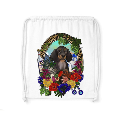 MYTi23 - Pets Heads Philosophy Gymbag Griechenland Gymbag Dackel Hundeshirt Hundefans