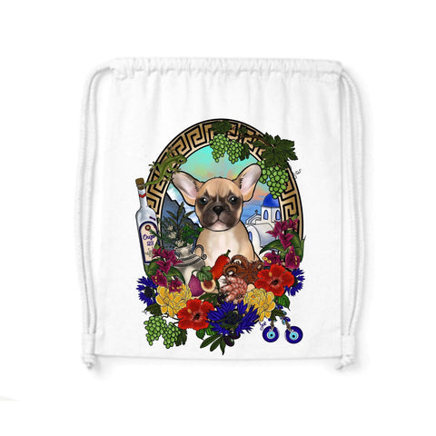 MYTi23 - Pets Heads Philosophy Gymbag Griechenland Gymbag Frenchie Hundeshirt Hundefans