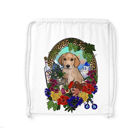 MYTi23 - Pets Heads Philosophy Gymbag Griechenland Gymbag Golden Retriever Hundeshirt Hundefans