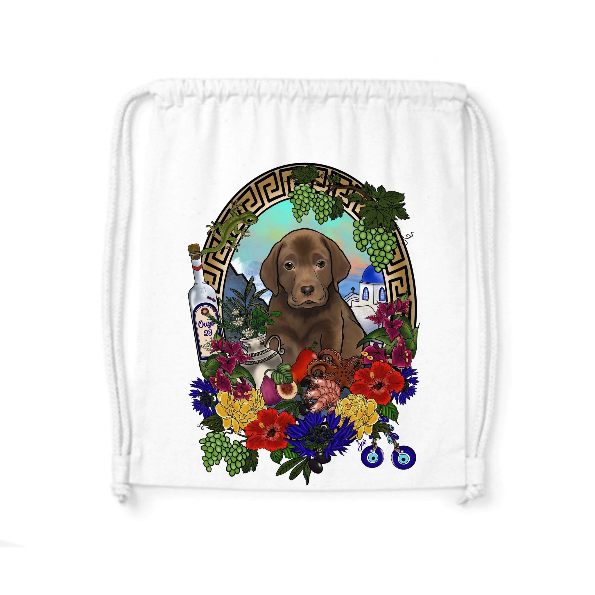 MYTi23 - Pets Heads Philosophy Gymbag Griechenland Gymbag Labrador Hundeshirt Hundefans