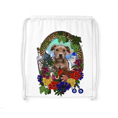 MYTi23 - Pets Heads Philosophy Gymbag Griechenland Gymbag Pitbull Hundeshirt Hundefans