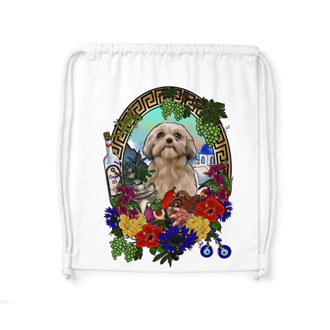 MYTi23 - Pets Heads Philosophy Gymbag Griechenland Gymbag Shih Tzu Hundeshirt Hundefans