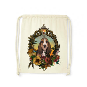 MYTi23 - Pets Heads Philosophy Gymbag Herbst Gymbag Basset Hundeshirt Hundefans