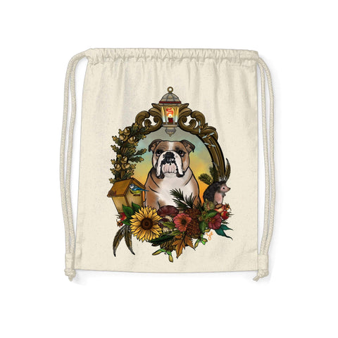 MYTi23 - Pets Heads Philosophy Gymbag Herbst Gymbag Englische Bulldogge Hundeshirt Hundefans