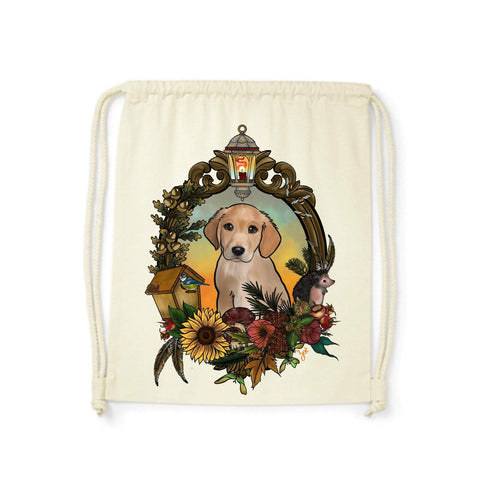 MYTi23 - Pets Heads Philosophy Gymbag Herbst Gymbag Golden Retriever Hundeshirt Hundefans