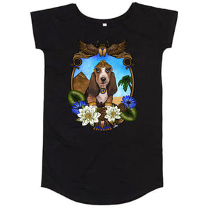 MYTi23 - Pets Heads Philosophy Shirt Kleider S Ägypten Shirtkleid Basset Hundeshirt Hundefans