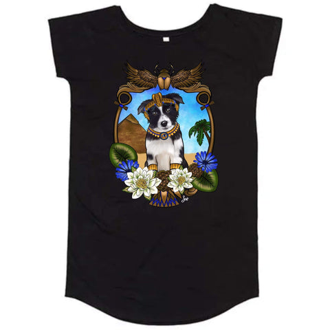 MYTi23 - Pets Heads Philosophy Shirt Kleider S Ägypten Shirtkleid Border Collie Hundeshirt Hundefans