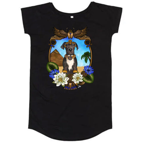 MYTi23 - Pets Heads Philosophy Shirt Kleider Ägypten Shirtkleid Deutsche Dogge Hundeshirt Hundefans