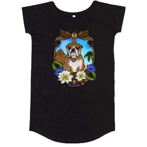 MYTi23 - Pets Heads Philosophy Shirt Kleider S Ägypten Shirtkleid Englische Bulldogge Hundeshirt Hundefans