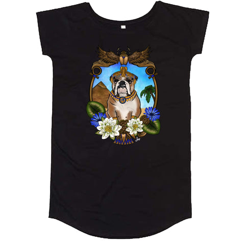 MYTi23 - Pets Heads Philosophy Shirt Kleider S Ägypten Shirtkleid Englische Bulldogge Hundeshirt Hundefans