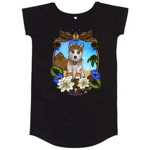 MYTi23 - Pets Heads Philosophy Shirt Kleider S Ägypten Shirtkleid Husky Hundeshirt Hundefans