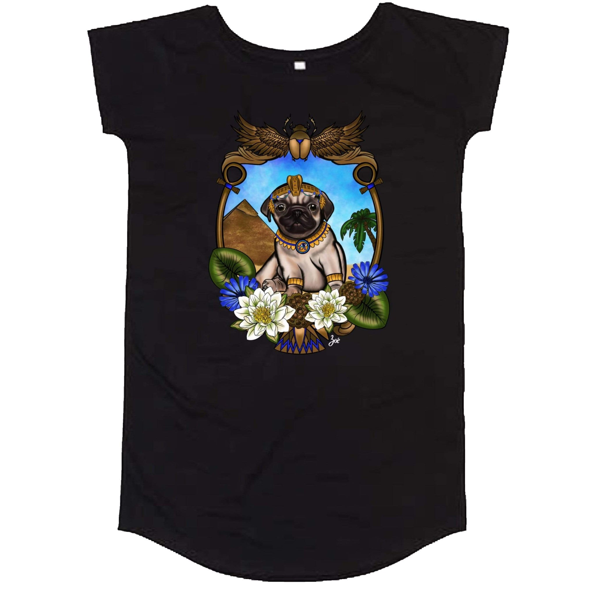 MYTi23 - Pets Heads Philosophy Shirt Kleider S Ägypten Shirtkleid Mops Hundeshirt Hundefans