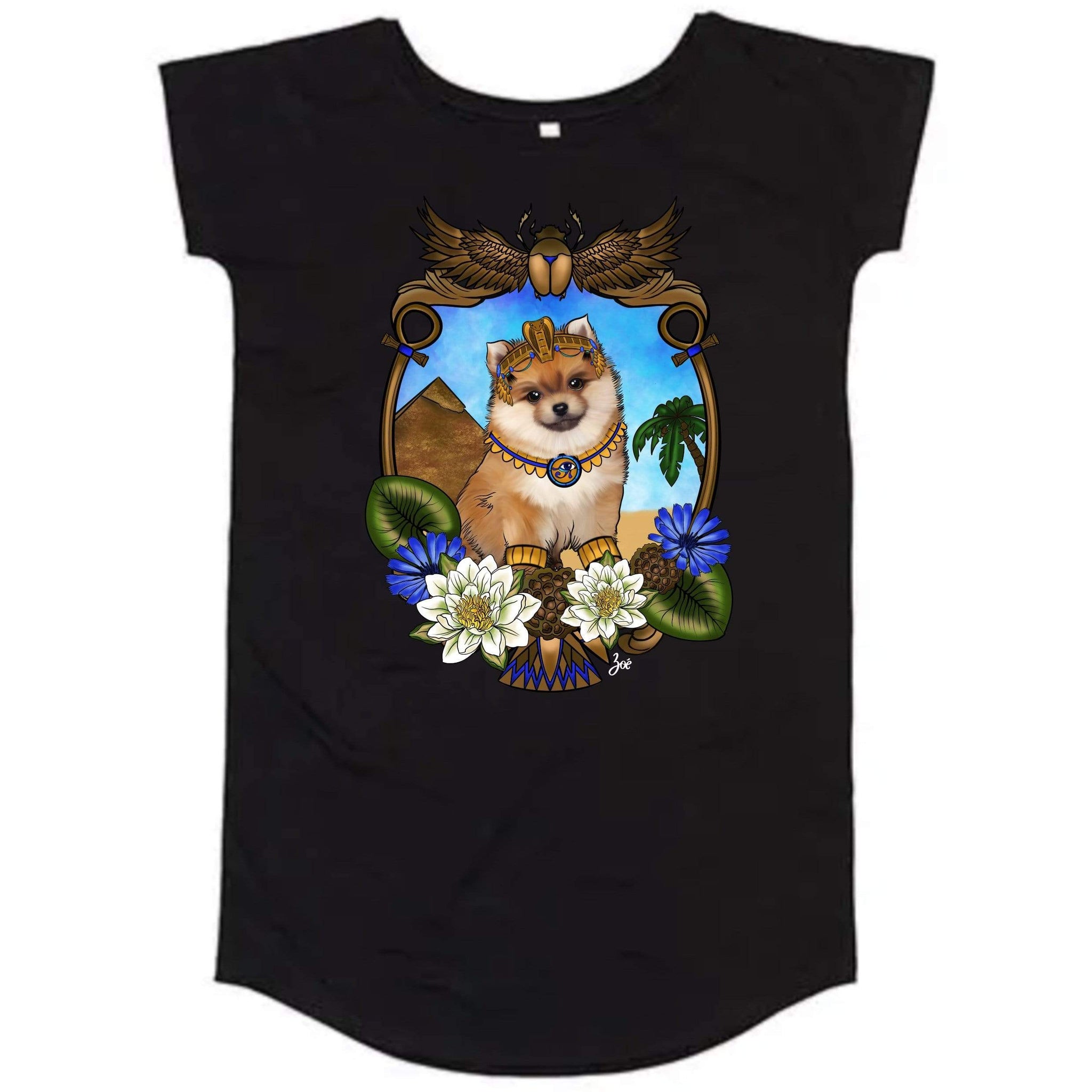 MYTi23 - Pets Heads Philosophy Shirt Kleider S Ägypten Shirtkleid Pommeraner Hundeshirt Hundefans