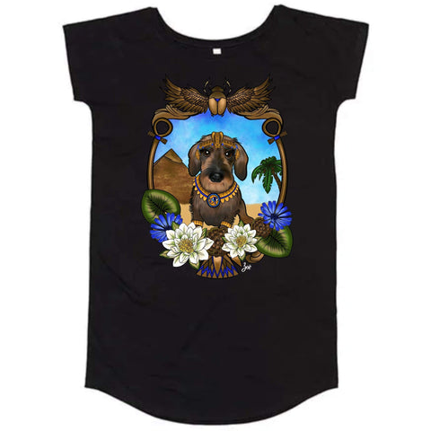 MYTi23 - Pets Heads Philosophy Shirt Kleider S Ägypten Shirtkleid Rauhaardackel Hundeshirt Hundefans