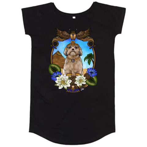 MYTi23 - Pets Heads Philosophy Shirt Kleider S Ägypten Shirtkleid Shih Tzu Hundeshirt Hundefans