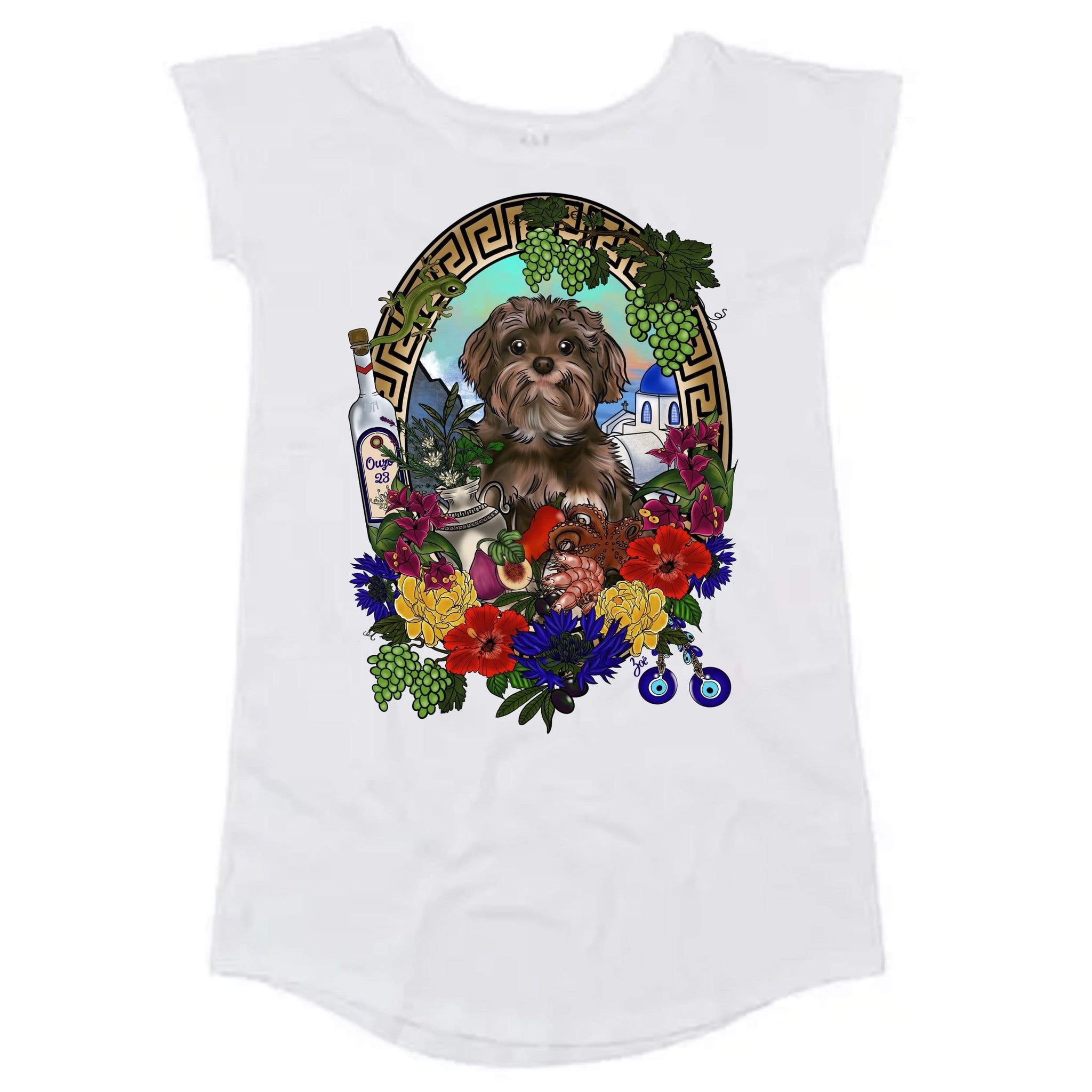 MYTi23 - Pets Heads Philosophy Shirt Kleider S Griechenland Shirtkleid Bolonka Hundeshirt Hundefans
