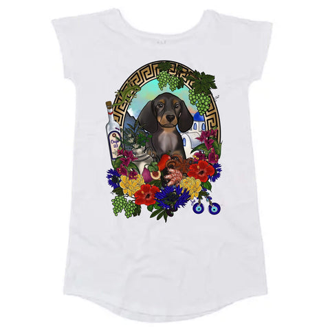 MYTi23 - Pets Heads Philosophy Shirt Kleider S Griechenland Shirtkleid Dackel Hundeshirt Hundefans