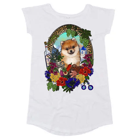 MYTi23 - Pets Heads Philosophy Shirt Kleider S Griechenland Shirtkleid Pommeraner Hundeshirt Hundefans