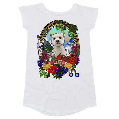 MYTi23 - Pets Heads Philosophy Shirt Kleider S Griechenland Shirtkleid Westie Hundeshirt Hundefans