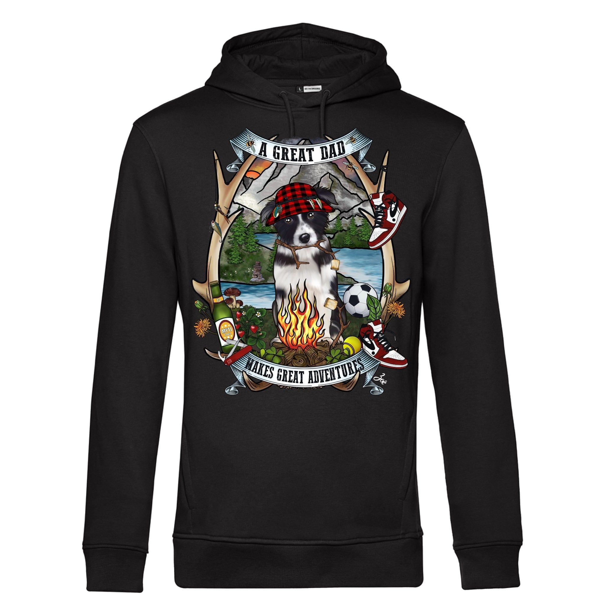 MYTi23 - Pets Heads Philosophy Sweat Shirts XS Daddy Unisex Hoodie Border Collie Hundeshirt Hundefans