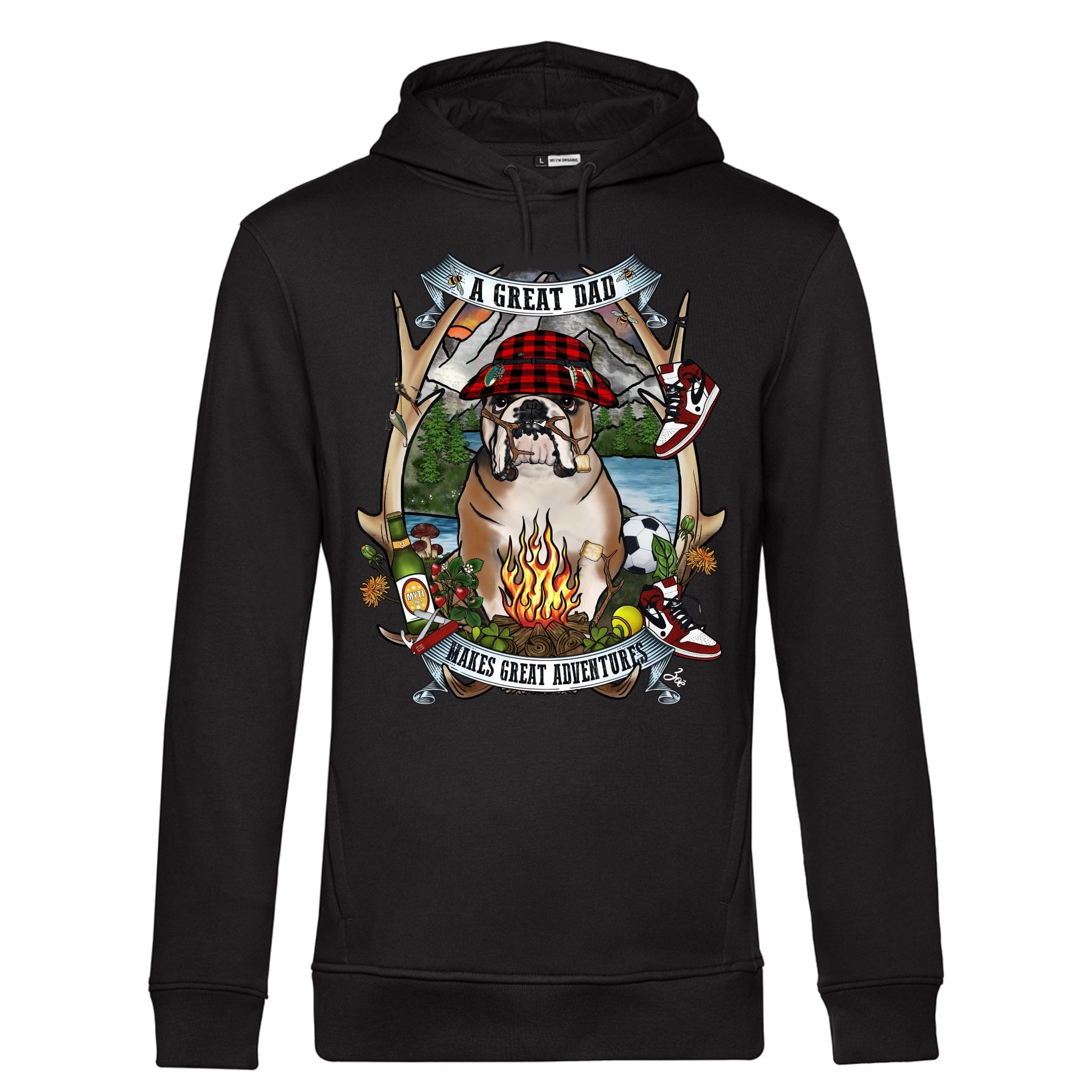 MYTi23 - Pets Heads Philosophy Sweat Shirts XS Daddy Unisex Hoodie Englische Bulldogge Hundeshirt Hundefans