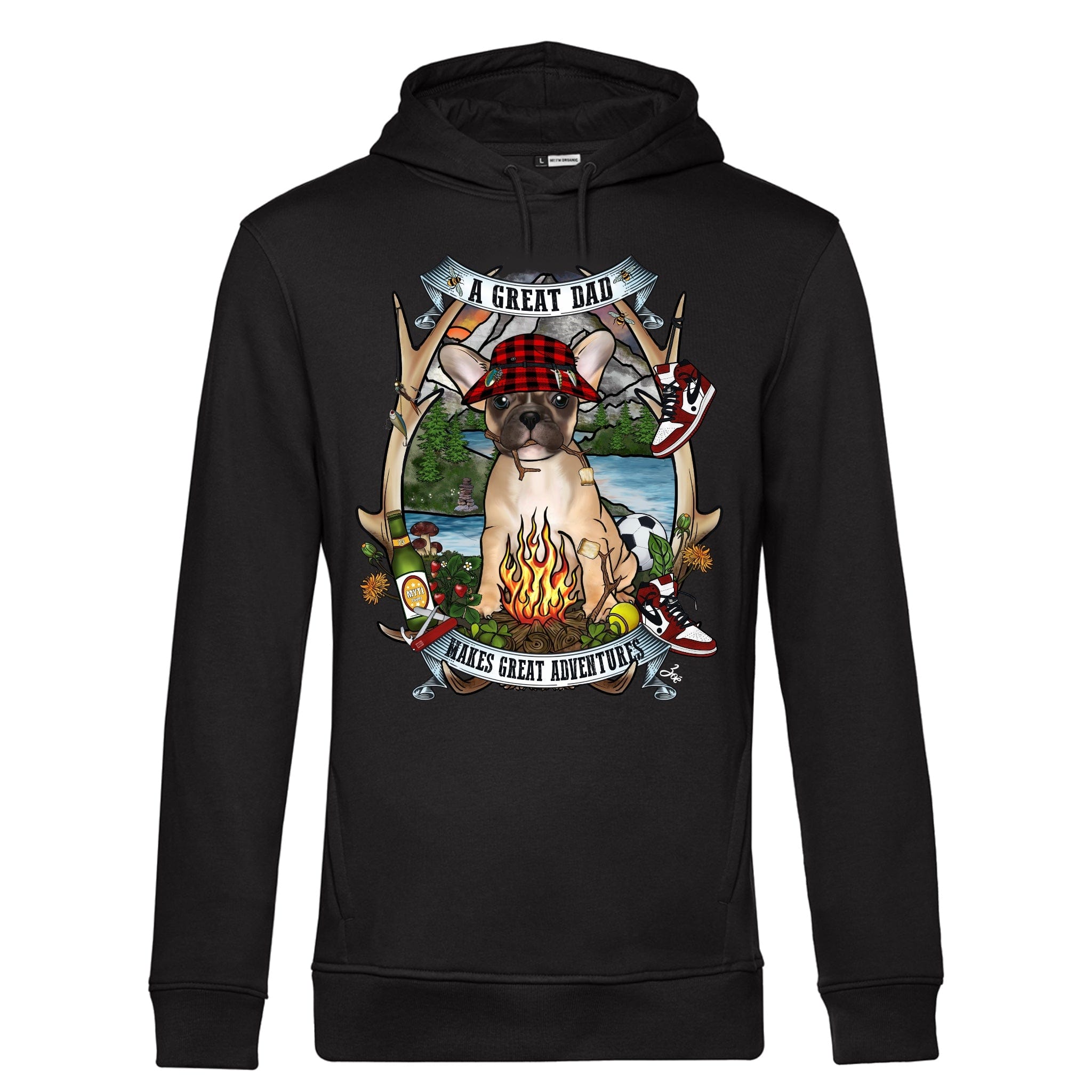 MYTi23 - Pets Heads Philosophy Sweat Shirts XS Daddy Unisex Hoodie Frenchie Hundeshirt Hundefans