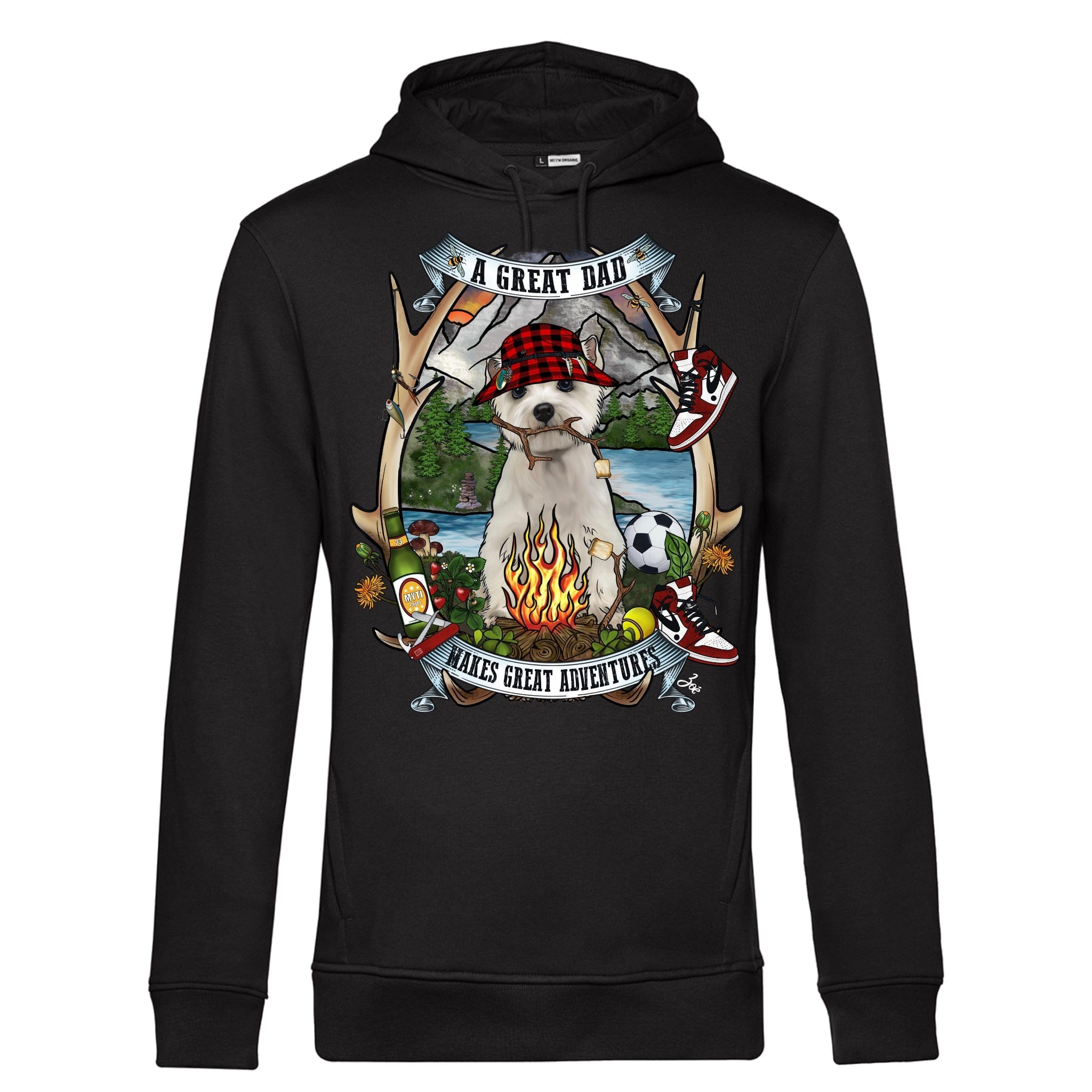 MYTi23 - Pets Heads Philosophy Sweat Shirts XS Daddy Unisex Hoodie Westie Hundeshirt Hundefans